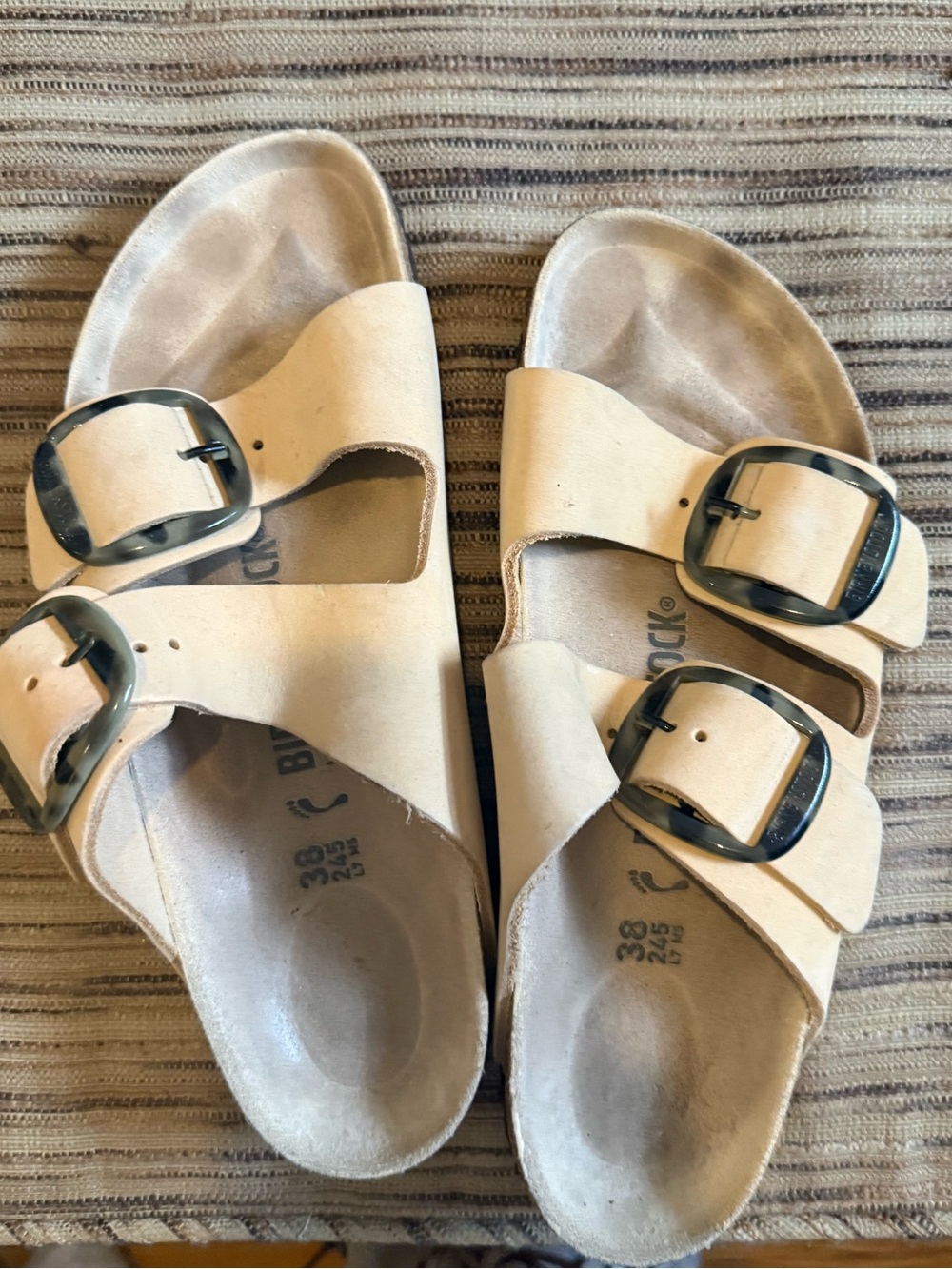 Birkenstocks Arizona Soft Footbed Torty Bug Buckle 38